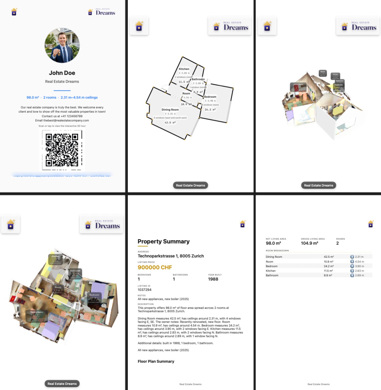 Branded, personalized property PDF